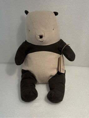 Maileg Medium Plush Panda Bear Muslin Safari Friends Stuffed Animal 12" NWT